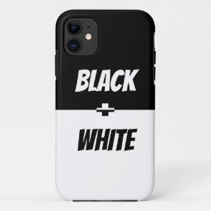 Eenvoudige elegantie zwart-wit! iPhone 11 hoesje