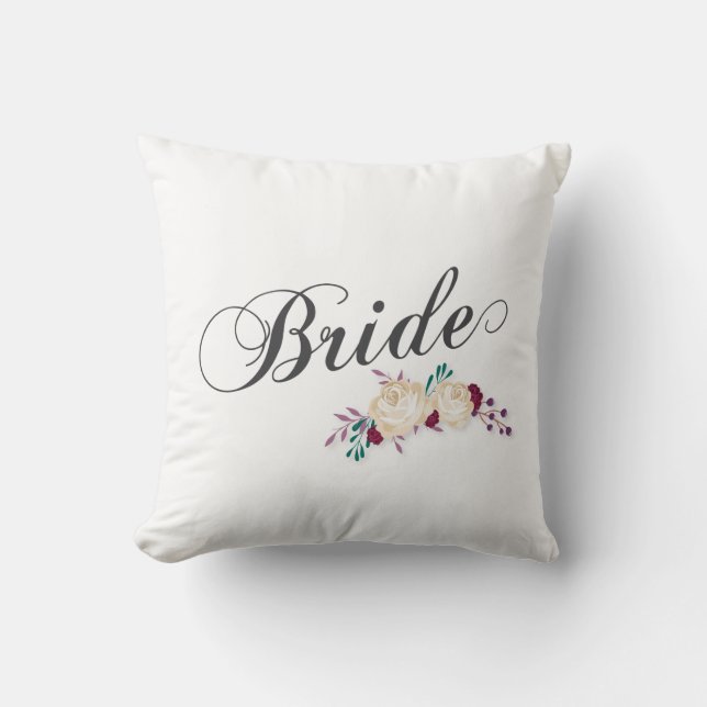 Eenvoudige en elegante bride Floral | SIERKUSSEN (Voorkant)