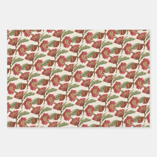 Eenvoudige en elegante  feestdag inpakpapier vel (Voorkant)