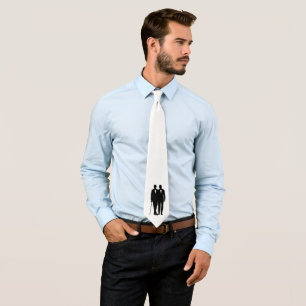 Eenvoudige en elegante groom en bruom stropdas