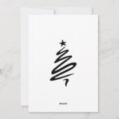 Eenvoudige en elegante kerstkaart (Achterkant)