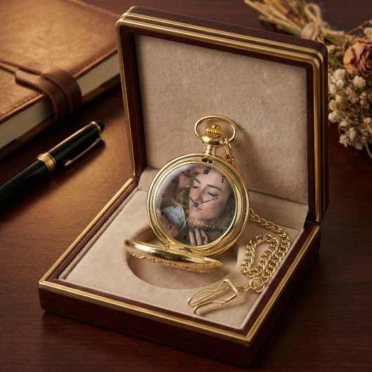Eenvoudige en Elegante Liefde Jou Altijd Foto Horloge