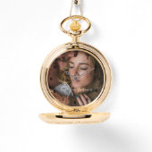 Eenvoudige en Elegante Liefde Jou Altijd Foto Horloge (Voorkant)