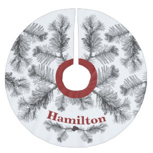 Eenvoudige en elegante  pine Sprig-kerst Kerstboom Rok