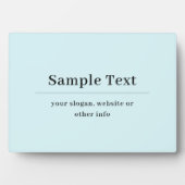Eenvoudige en elegante tekst Sjabloon | Licht blau Fotoplaat (voorkant)