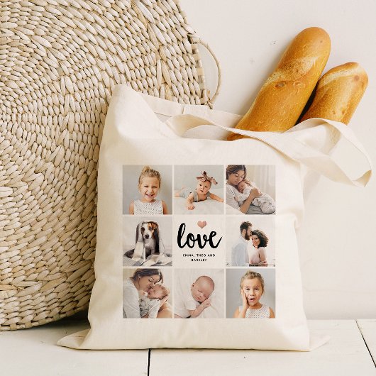 Eenvoudige en grafische fotocollage | Liefde met h Tote Bag