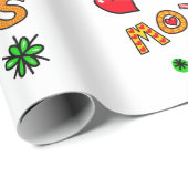 Eenvoudige en leuke Happy Moederdag Cadeaupapier (Rol Hoek)