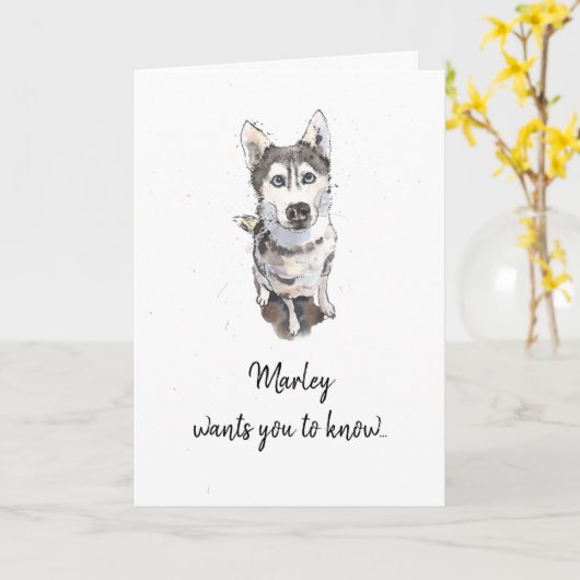 Eenvoudige en minimale feestdag in de witte vlek kaart (Gele Bloem)