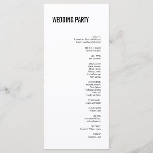 Eenvoudige en minimale Kaart van het Typografie We (Achterkant)