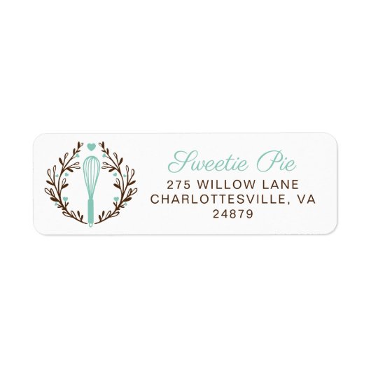 Eenvoudige en minimale stijlvolle bakkerij met wit etiket (Voorkant)