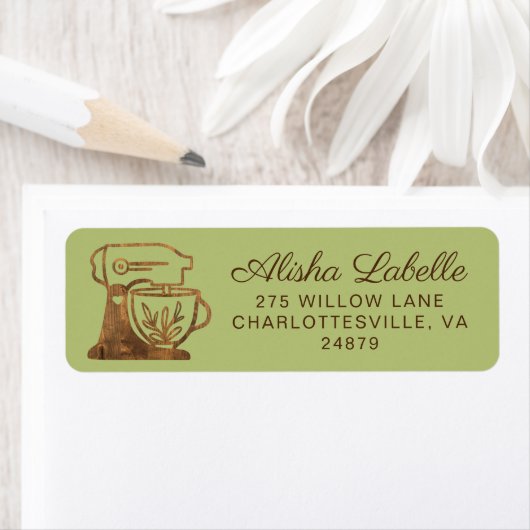 Eenvoudige en minimale stijlvolle banketbakkerij, etiket (Insitu)