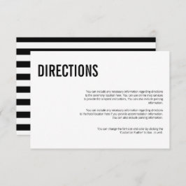 Eenvoudige en minimale Typografie Wedding Directio Kaart