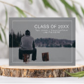 Eenvoudige en moderne aankondiging van Afstuderen