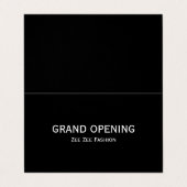 Eenvoudige en moderne Grand Opening Ceremony-kaart Visitekaartjes (Buitenkant ongevouwen)