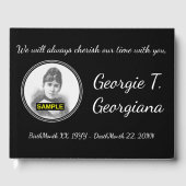 Eenvoudige en persoonlijke sympathiegids gastenboek (Voorkant)