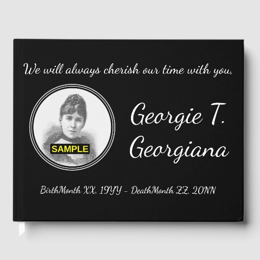 Eenvoudige en persoonlijke sympathiegids gastenboek (Voorkant)