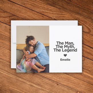 Eenvoudige en zoete citaat Gepersonaliseerde vader Kaart