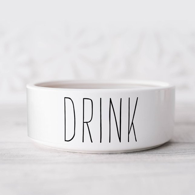 Eenvoudige en zoete gepersonaliseerde hond waterko voerbakje (Creator heeft geüpload)