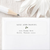 Eenvoudige Eucalyptus Chic Return Address Labels (Insitu)