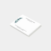 Eenvoudige Eucalyptus Naam Adres Bedrijf Post-it® Notes (Schuin)
