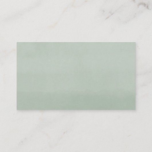 Eenvoudige eucalyptusgrijze diaperkaarten informatiekaartje (Achterkant)