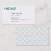 Eenvoudige evenementplanner visitekaartje (Voorkant / Achterkant)