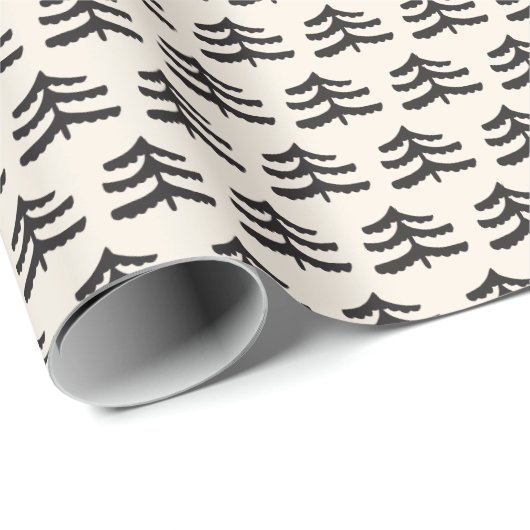 Eenvoudige Evergreen Modern Wrapping Paper Roll Cadeaupapier (Rol Hoek)