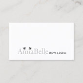 Eenvoudige Eyelash Extensions en Brow Specialist Visitekaartje (Voorkant)