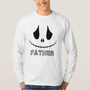 Eenvoudige familie Happy Halloween Boo Vader Pompo T-shirt