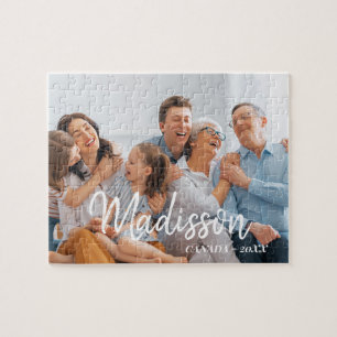 Eenvoudige familiefoto legpuzzel