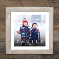 Eenvoudige familiefoto typografie minimalistisch e