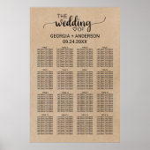 Eenvoudige Faux Kraft-kalligrafiesets Poster (Voorkant)