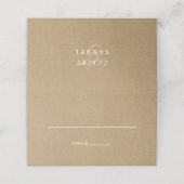 Eenvoudige Faux rustieke Kraft bruiloft (Buitenkant ongevouwen)