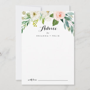 Eenvoudige Floral Green Foliage Calligraphy Weddin Advieskaart