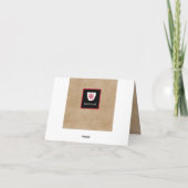 Eenvoudige Floral Hartelijk dank Bedankkaart (Achterkant)