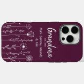 Eenvoudige Floral Nana Aangepaste Titel Case-Mate iPhone Case (Achterkant (horizontaal))