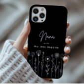Eenvoudige Floral Nana Aangepaste Titel Case-Mate iPhone Case