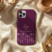 Eenvoudige Floral Nana Aangepaste Titel Case-Mate iPhone Case