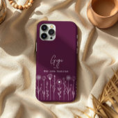 Eenvoudige Floral Nana Aangepaste Titel Case-Mate iPhone Case