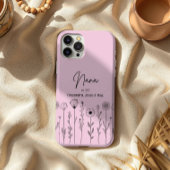 Eenvoudige Floral Nana Aangepaste Titel Case-Mate iPhone Case