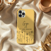 Eenvoudige Floral Nana Aangepaste Titel Case-Mate iPhone Case