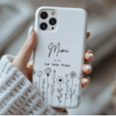 Eenvoudige Floral Nana Aangepaste Titel Case-Mate iPhone Case