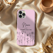 Eenvoudige Floral Nana Aangepaste Titel Case-Mate iPhone Case