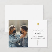 Eenvoudige Floral Stem Vertraging de Uitnodiging v (Voorkant / Achterkant)