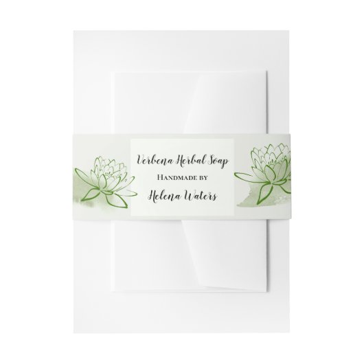 Eenvoudige Florentijnse Homemade Soap Band Wrap | Uitnodigingen Wikkel (Voorkant Voorbeeld)