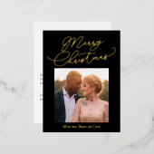 Eenvoudige Folie kerstmis Briefkaart (Voorkant / Achterkant)