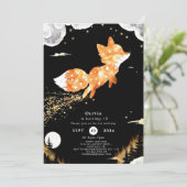 Eenvoudige Forest Fox Verjaardag Kaart (Staand voorkant)