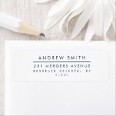 Eenvoudige formele minimalistische marinier Blue M Etiket (Insitu)