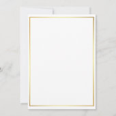 Eenvoudige formele uitnodiging in de vorm van een  (Achterkant)