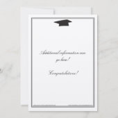 Eenvoudige formele uitnodiging tot het vieren van  (Achterkant)